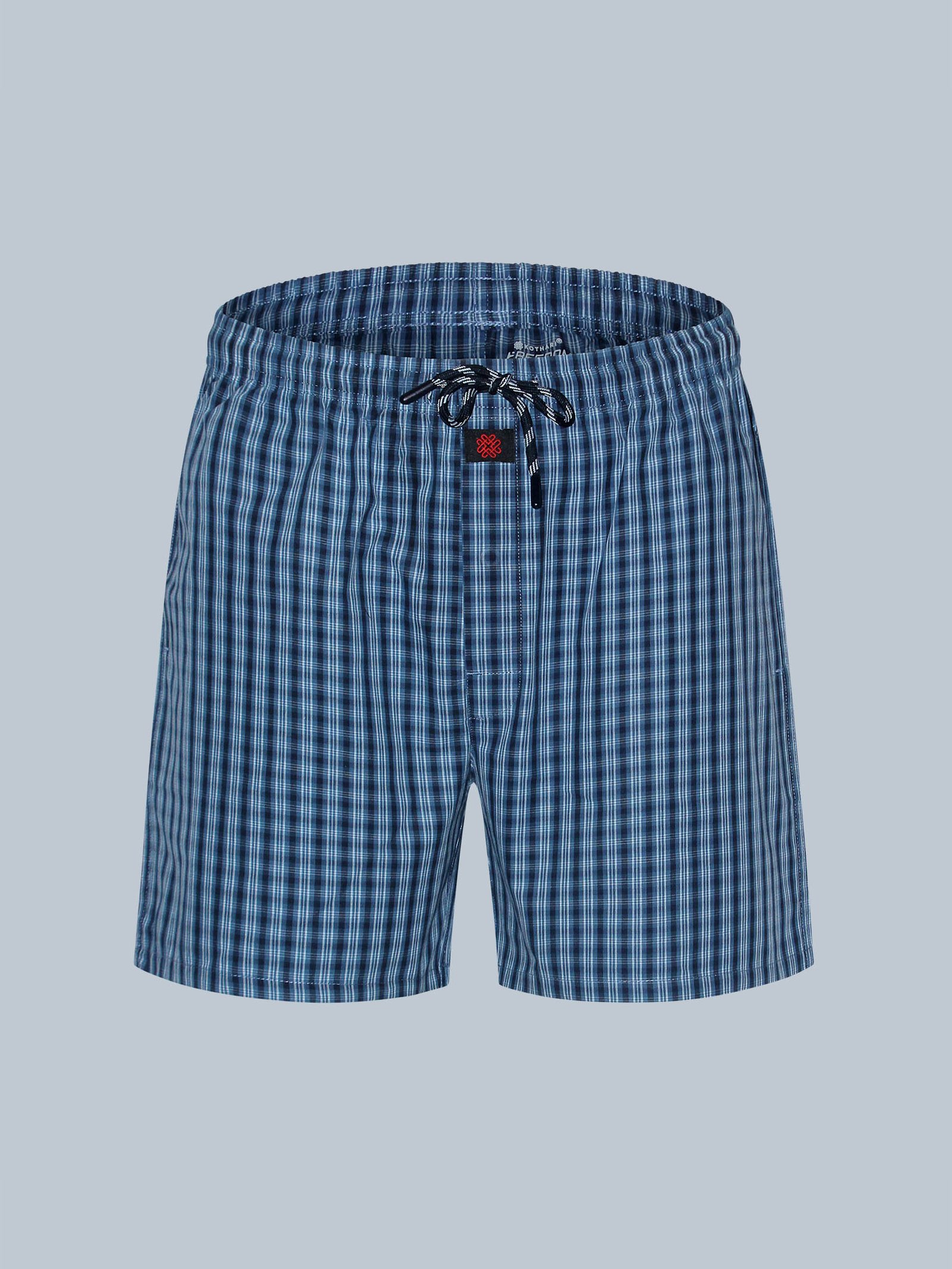 Kothari Freedom Men's Regular Fit Checked Shorts, Made from Super Combed Mercerized Cotton Fabric with Side Pockets - Image 4