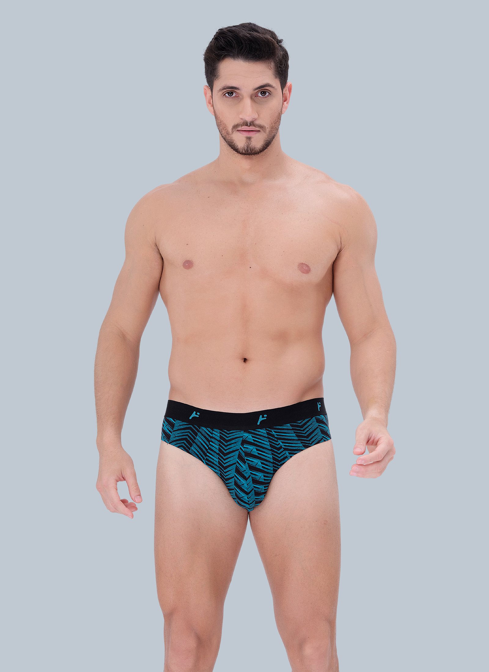 Freedom Men’s Premium Printed Briefs with no-marks waistband, anti-bacterial finish & soft high-stretch fabric for all-day comfort & style. - Image 2