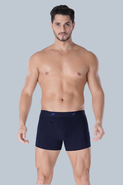 Freedom Men’s 100% Cotton Ribbed Drawers – Anti-Bacterial Finish with Outer Elastic Waistband