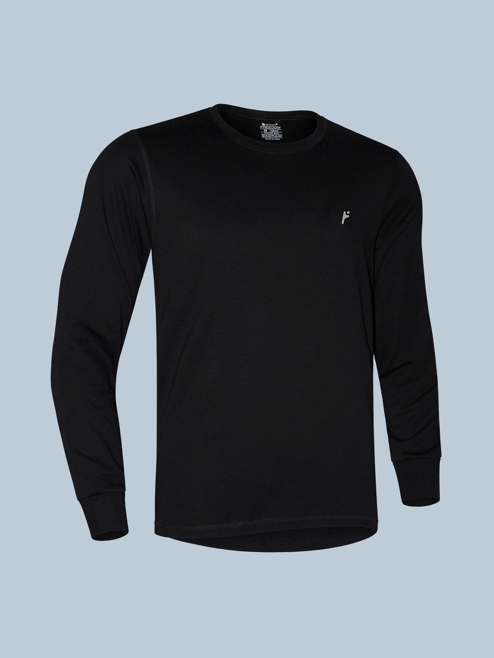 Freedom Men’s Premium Interlock Cotton Long-Sleeve T-Shirt | Soft, Breathable & Durable Fabric | Regular Fit Casual Wear - Image 4