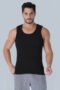Freedom Super Fine 100% Cotton Color Broad Shoulder 1x1 Rib Gym Sleeveless Vest